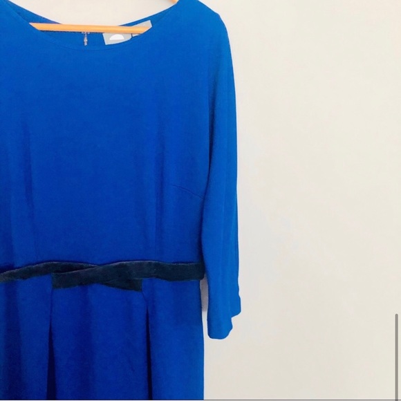 Anthropologie Girls from Savoy Blue & Black A-Line Dress Size M - Picture 8 of 8